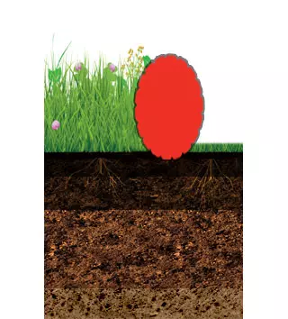 schema of a shallow tillage using sub soiling method