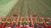 The ROWLINER row-crop cultivator at work in a field